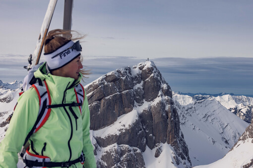 Eine Skitour auf die Seekarlspitze im Rofangebirge eröffnet atemberaubende Ausblicke. 
