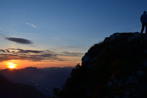 A sunrise tour to the Ebner Joch rewards hikers with incredible vistas.