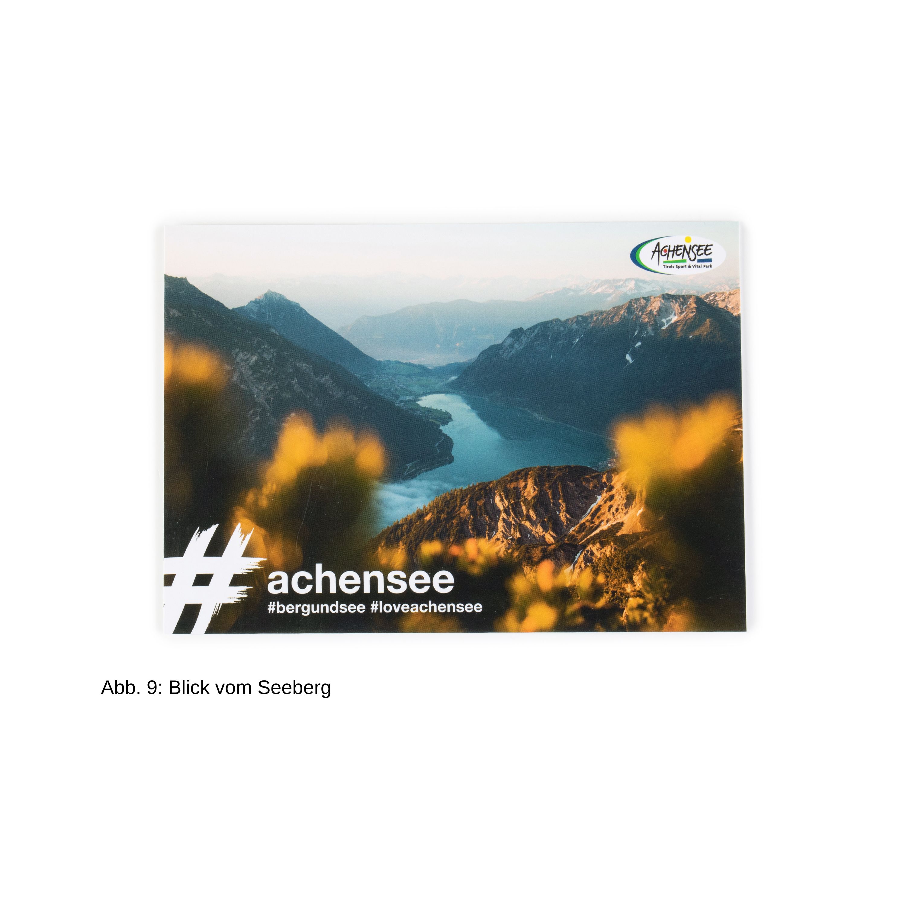 Postkarte mit Blick vom Seeberg
