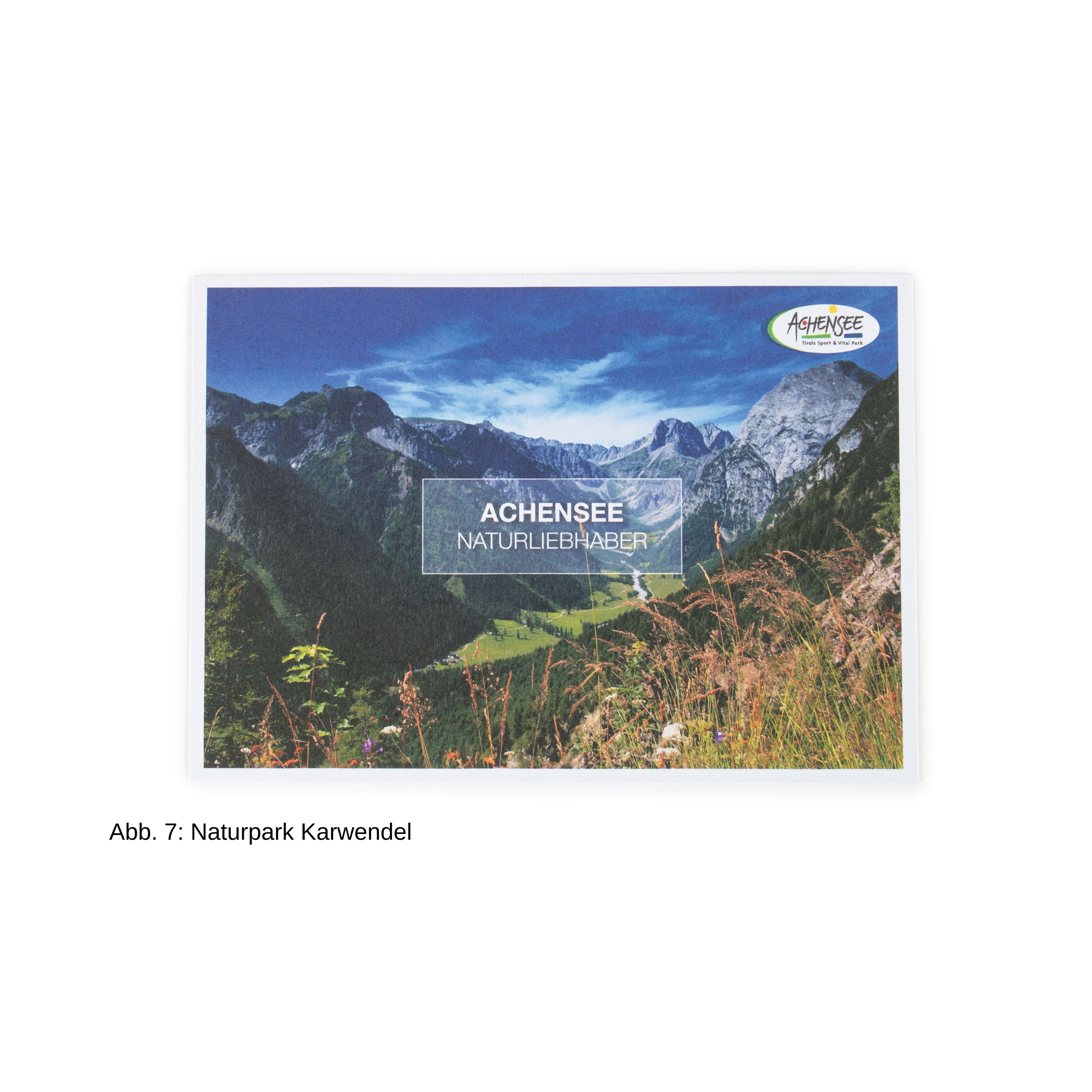 Postkarte des Falzthurntals im Karwendelgebirge